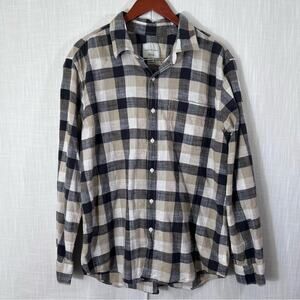 American Eagle Super Soft Cotton Button Down Plaid Shirt Size XL